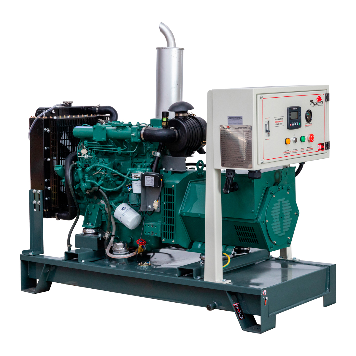 Gerador de Energia a Diesel TDMG30E3– ATS Partida Automática 30KVA 60Hz Refrigeração a Água Trifásico 380V TOYAMA - Imagem 7