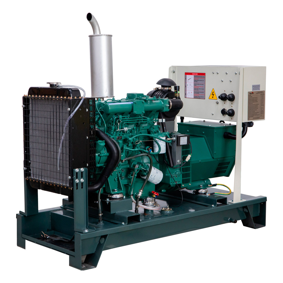 Gerador de Energia a Diesel TDMG30E3– ATS Partida Automática 30KVA 60Hz Refrigeração a Água Trifásico 380V TOYAMA - Imagem 4